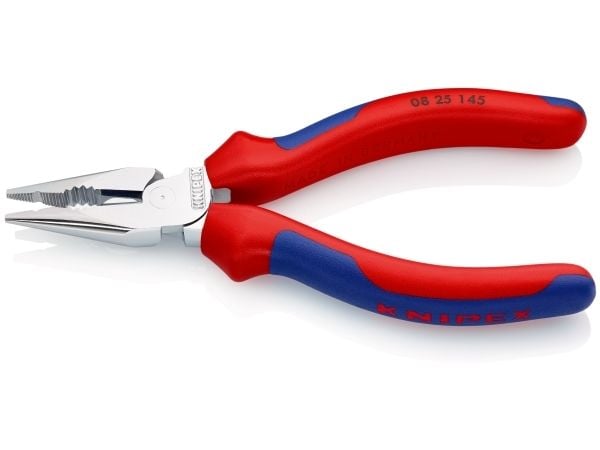 Knipex 08 25 145, Kärkipihdit, Terästä, Muovi, Sininen, Punainen, 145 mm, 145 g