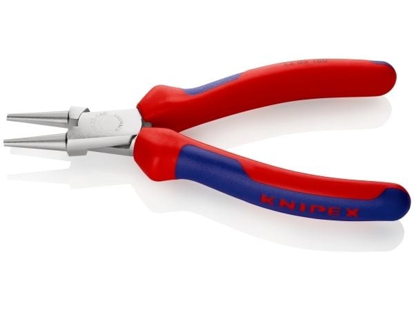 Knipex 22 05 160, Nesetang, Kromvanadiumstål, Plast, Blå, Rød, 160 mm, 169 g