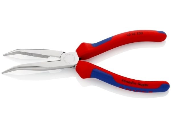 Knipex 26 25 200, Diagonal tang, 2,5 mm, 7,3 cm, Stål, Blå, Rød, 200 mm