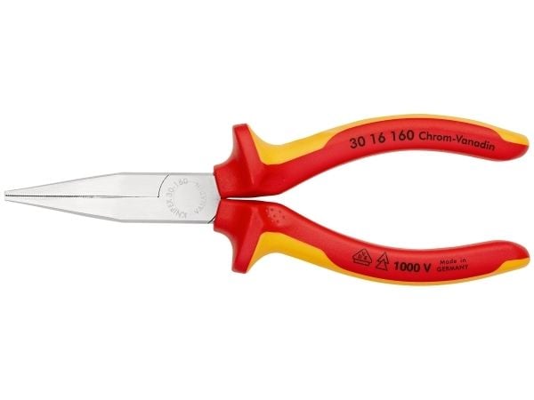 Knipex 30 16 160, Nesetang, 5 mm, 4,65 cm, Stål, Rød, Gult, 160 mm