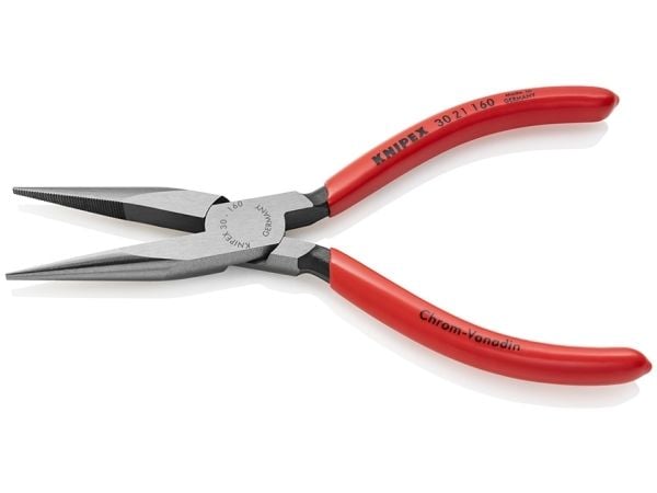 Knipex 30 21 160, Nesetang, 2,5 mm, 5 cm, Stål, Plast, Rød