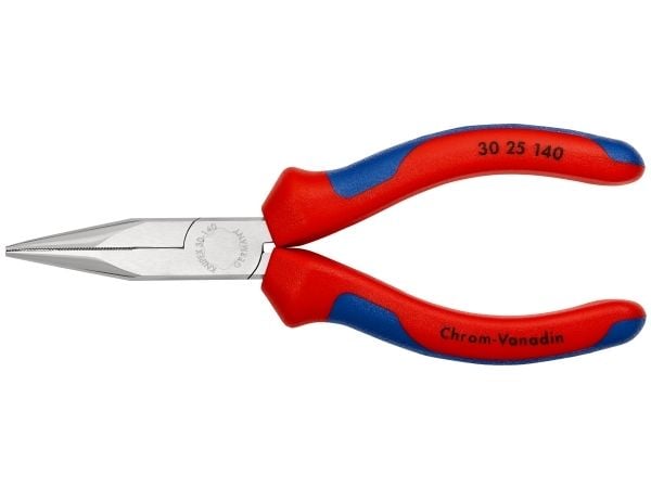 Knipex 30 25 140, Nesetang, 2 mm, 4,2 cm, Stål, Blå, Rød, 140 mm