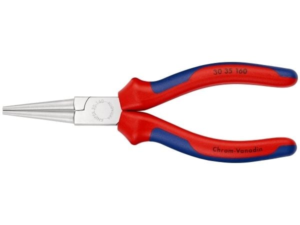 Knipex 30 35 160, Nesetang, 2,5 mm, 4,1 cm, Stål, Blå, Rød, 160 mm