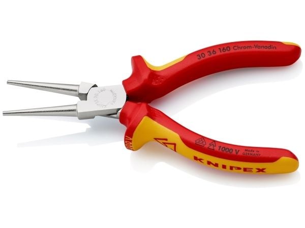 Knipex 30 36 160, Kärkipihdit, 2,5 mm, 4,1 cm, Terästä, Punainen, Keltainen, 160 mm