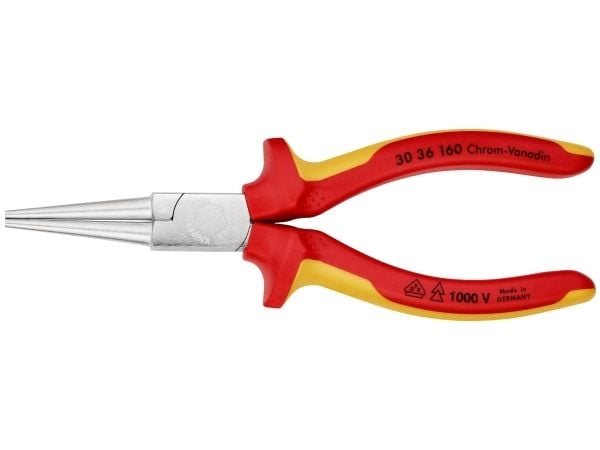 Knipex 30 36 160, Kärkipihdit, 2,5 mm, 4,1 cm, Terästä, Punainen, Keltainen, 160 mm