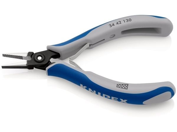 Knipex 34 42 130, Puristuspihdit, Terästä, Sininen, Harmaa, 130 mm, 61 g