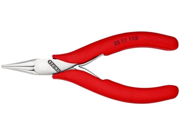 Knipex 35 11 115, Nesetang, 4 mm, 2,25 cm, Stål, Plast, Rød