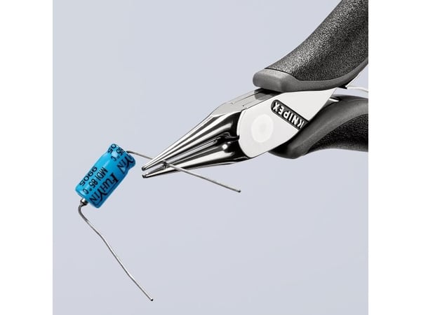 Knipex 35 32 115 ESD, nåletang, stål, plast, svart, grå, 115 mm, 70 g