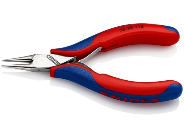 Knipex 35 32 115, Nesetang, 1 mm, 2,25 cm, Stål, Blå, Rød, 115 mm