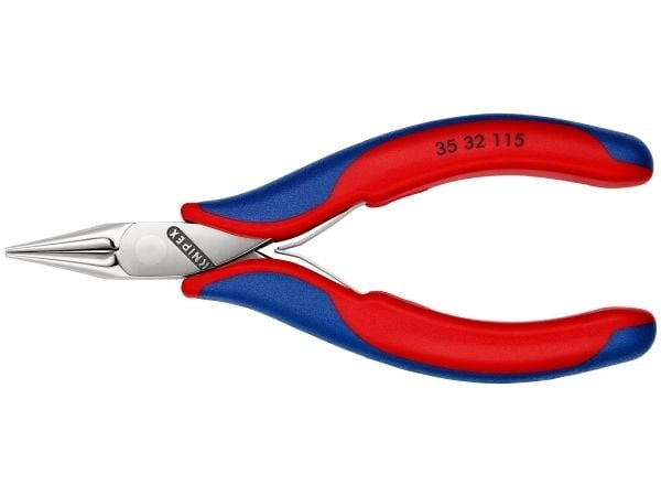 Knipex 35 32 115, Nesetang, 1 mm, 2,25 cm, Stål, Blå, Rød, 115 mm