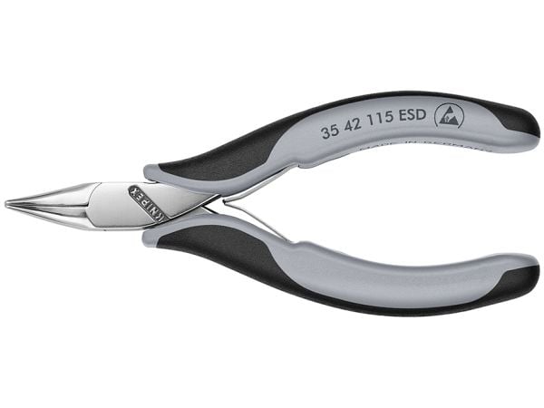 Knipex 35 42 115 ESD, stål, plast, svart, grå, 115 mm, 74 g