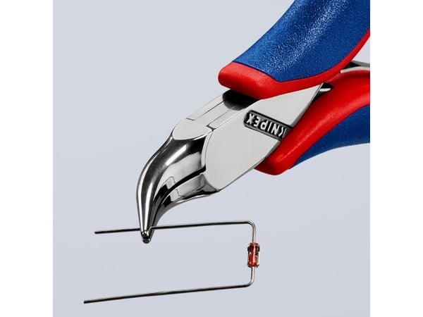Knipex 35 42 115 SB Elektroniikka- ja hienomekaniikka Litteäkärkiset pihdit 45° taivutettu 115 mm