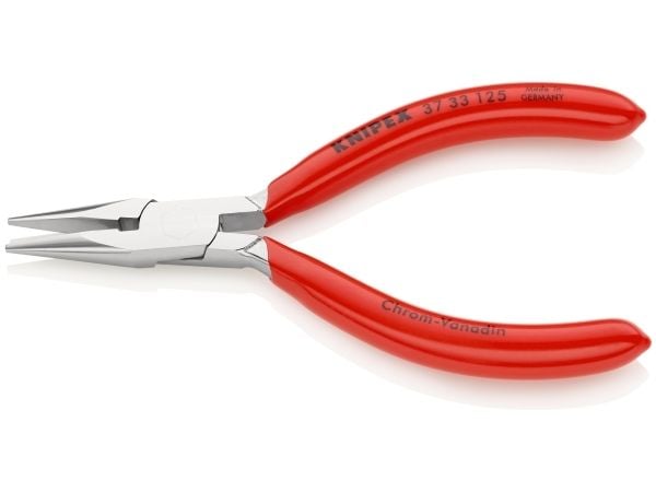 Knipex 37 33 125, Nesetang, 1,6 mm, 2,7 cm, Stål, Rød, 125 mm