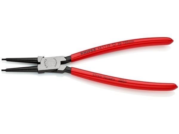 Knipex 44 11 J3, Låseringtang, Kromvanadiumstål, Plast, Rød, 225 mm, 196 g