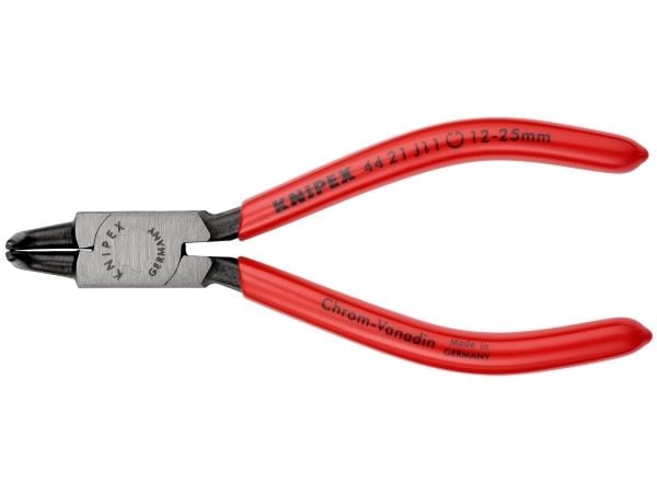 Knipex 44 21 J11, Låseringtang, Kromvanadiumstål, Plast, Rød, 130 mm, 88 g