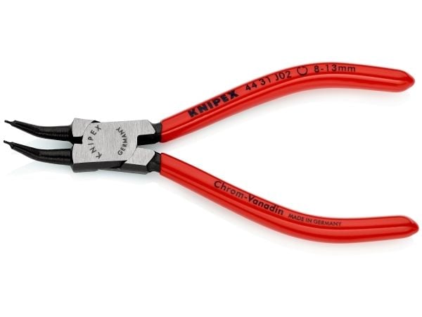 Knipex 44 31 J02, Låseringtang, Kromvanadiumstål, Plast, Rød, 140 mm, 90 g