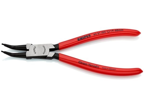 Knipex 44 31 J22, Låseringtang, Kromvanadiumstål, Plast, Rød, 180 mm, 140 g