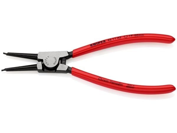 Knipex 46 11 A2, Låseringtang, Kromvanadiumstål, Plast, Rød, 180 mm, 134 g