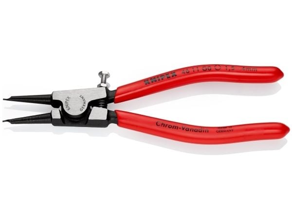 Knipex 46 11 G0, Låseringtang, Kromvanadiumstål, Plast, Rød, 140 mm, 87 g