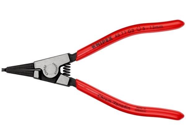 Knipex 46 11 G2, Låseringtang, Kromvanadiumstål, Plast, Rød, 140 mm, 85 g