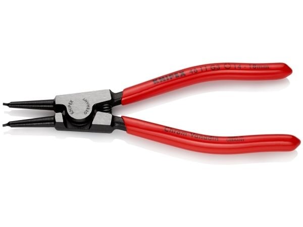Knipex 46 11 G3, Låseringtang, Kromvanadiumstål, Plast, Rød, 140 mm, 86 g