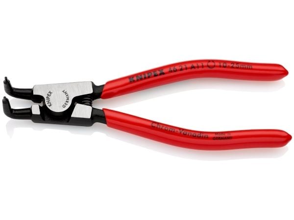 Knipex 46 21 A11, Låseringtang, Kromvanadiumstål, Plast, Rød, 125 mm, 85 g