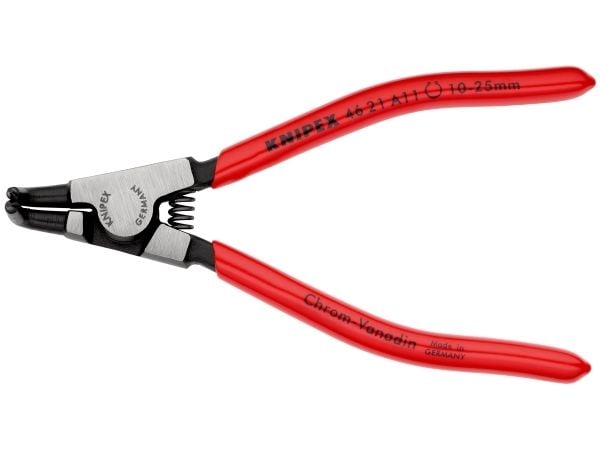 Knipex 46 21 A11, Låseringtang, Kromvanadiumstål, Plast, Rød, 125 mm, 85 g