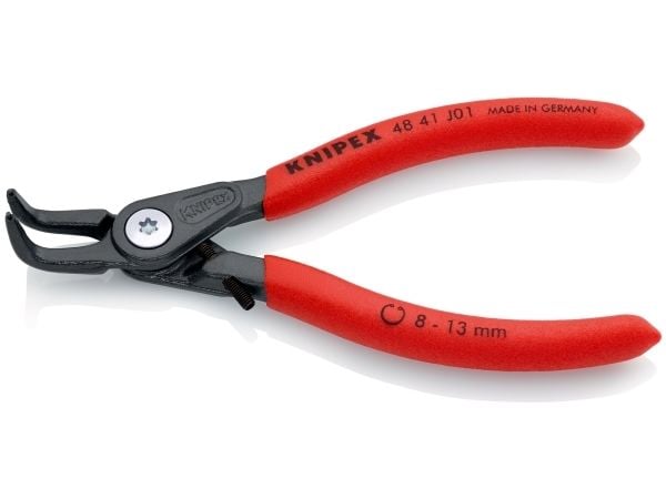 Knipex 48 41 J01, Låseringtang, 1,3 cm, Sort, Rød, 53 mm, 130 mm, 12 mm