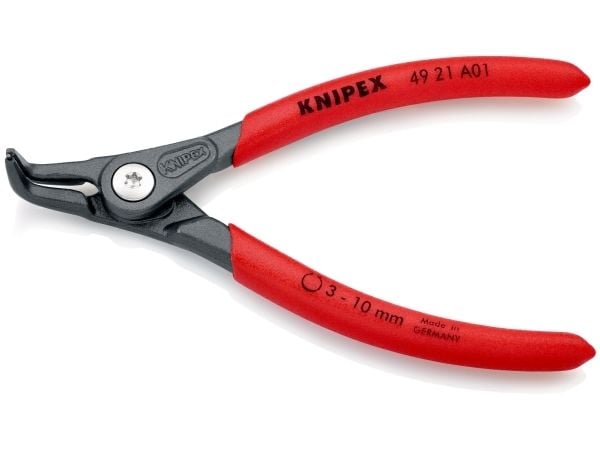Knipex 49 21 A01, Låseringtang, Kromvanadiumstål, Plast, Rød, 130 mm, 100 g