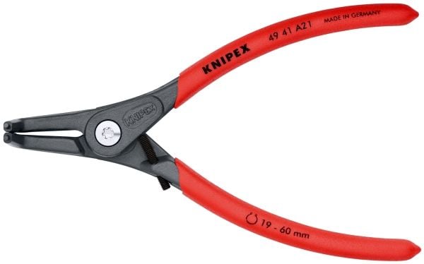 Knipex 49 41 A21, Låseringtang, Kromvanadiumstål, Plast, Rød, 165 mm, 169 g