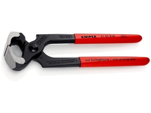 Knipex 51 01 210, Hovtang, Stål, Plast, Rød, 210 mm, 413 g