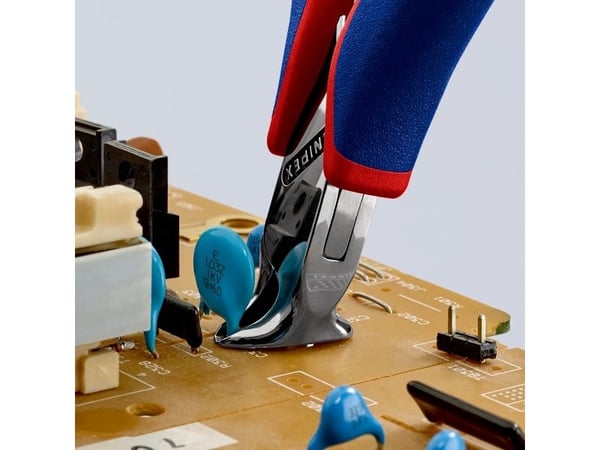 Knipex 64 32 120, Endekuttende tang, Stål, Blå, Rød, 120 mm, 92 g