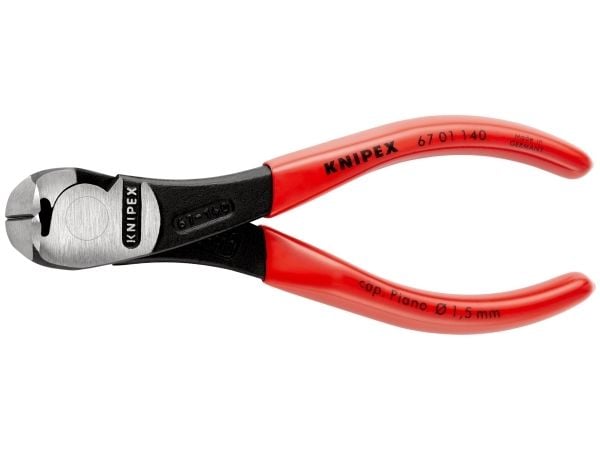 Knipex 67 01 140, Hovtang, Kromvanadiumstål, Plast, Rød, 140 mm, 152 g