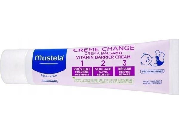 Mustela MUSTELA_Vitamin Barrier Cream 123 Beskyttende krem for babyerunder 50mL