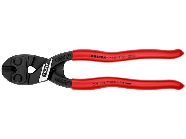 Knipex CoBolt, Bultsax/tång, Kromvanadinstål, Plast, Röd, 200 mm, 330 g