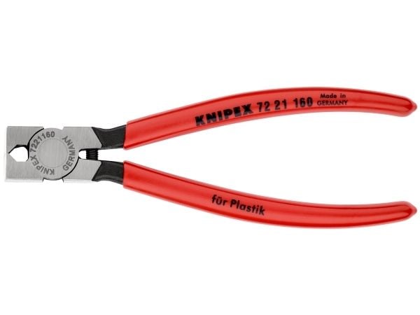 Knipex 72 21 160, Diagonal tang, Kromvanadiumstål, Plast, Rød, 160 mm, 165 g