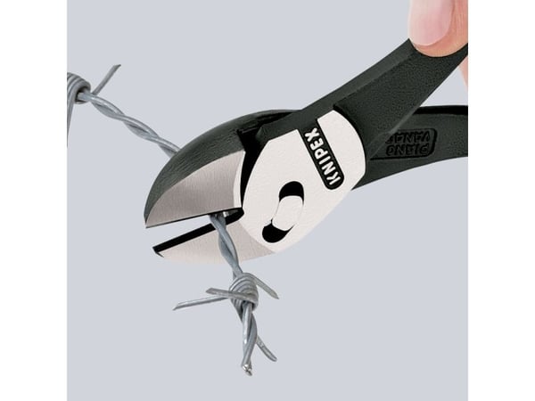 Knipex TwinForce, Diagonal tang, Kromvanadiumstål, Plast, Rød, 180 mm, 255 g