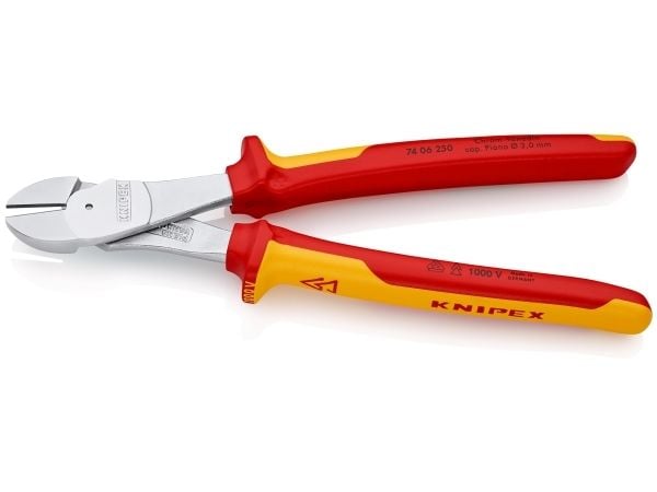 Knipex 74 06 250, Diagonal tang, Oransje, Rød, 250 mm, 453 g