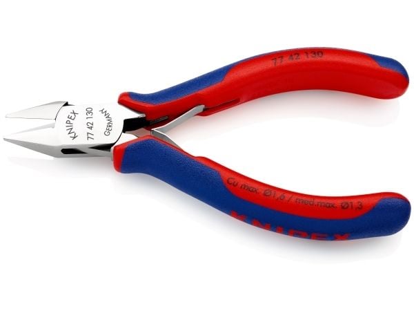 Knipex 77 42 130, Diagonal tang, 1,5 cm, 1,8 cm, 9,5 mm, 1,6 mm, Stål