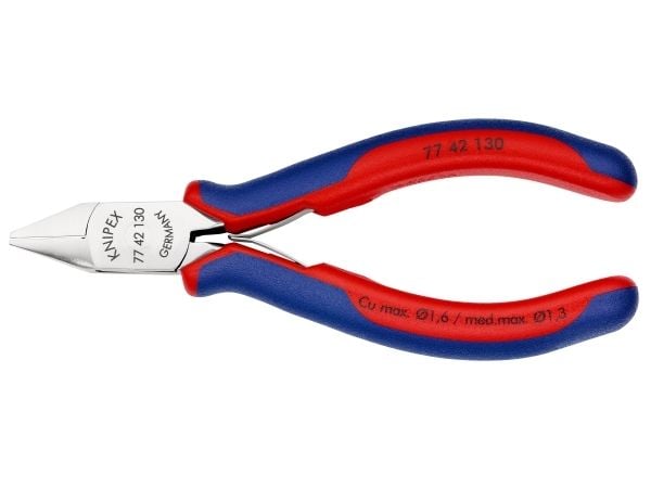 Knipex 77 42 130, Diagonal tang, 1,5 cm, 1,8 cm, 9,5 mm, 1,6 mm, Stål