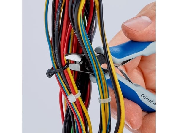 Knipex 79 02 125 S1, Sivuleikkurit, Sininen, Harmaa, 125 mm, 59 g