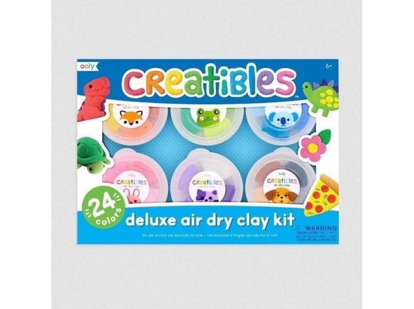 Creatibles Air Dry Clay-sett 24 farger
