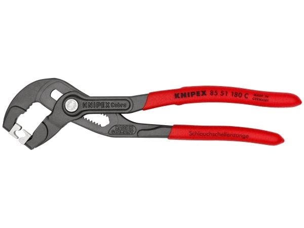 Knipex 85 51 180 C, Slangekutter, Kromvanadiumstål, Plast, Rød, 51 mm, 18 cm