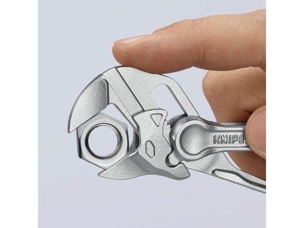 Knipex 86 04 100, Skrutang, 2,1 cm, Kromstål, Stål, Rustfritt stål, 100 mm