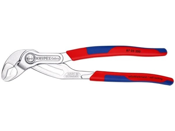 Knipex 87 05 250, Not-og-fjær-tang, 5 cm, 4,6 cm, Kromvanadiumstål, Blå, Rød, 250 mm