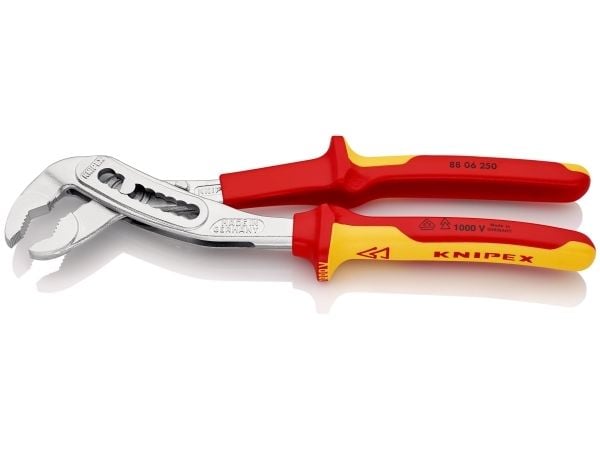 Knipex Alligator, Ponttipihdit, Kromi, Punainen, Keltainen, 250 mm, 374 g