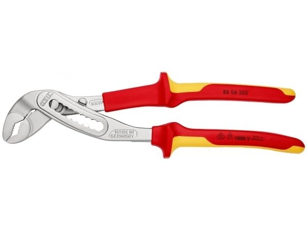 Knipex Alligator, Ponttipihdit, Kromi, Punainen, Keltainen, 250 mm, 374 g