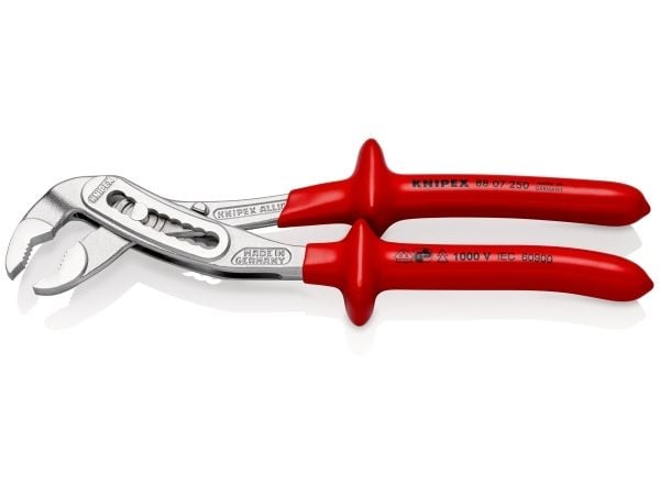 Knipex 88 07 250, Not-og-fjær-tang, Kromvanadiumstål, Plast, Rød, 250 mm, 420 g