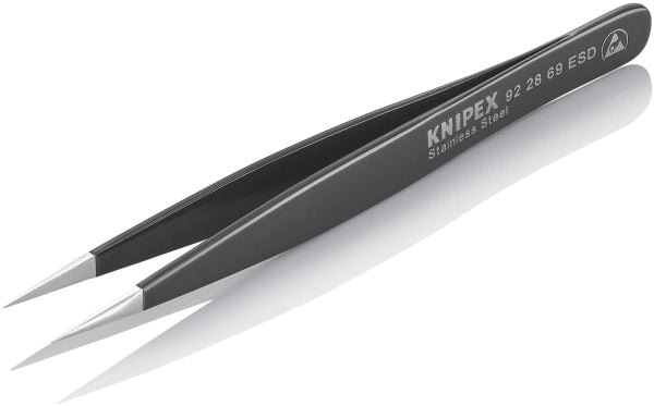 Knipex KP-922869ESD, Kromnikkelstål, Sort, Rustfritt stål, Bøyd, 1 stykker