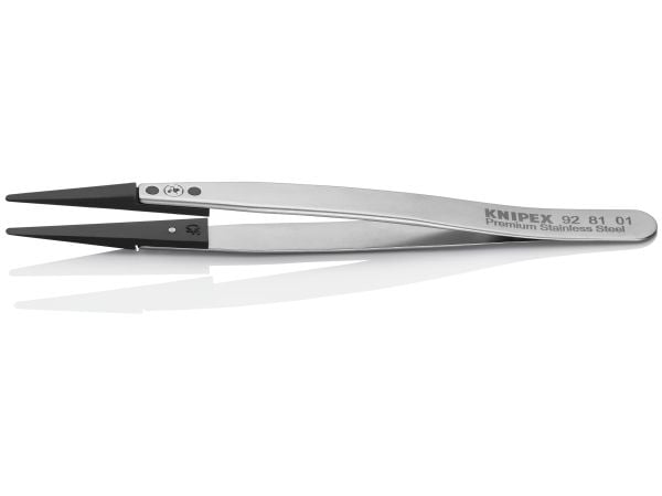 Knipex 92 81 01, Rustfritt stål, Rustfritt stål, Konisk, Rett, 17 g, 10 mm